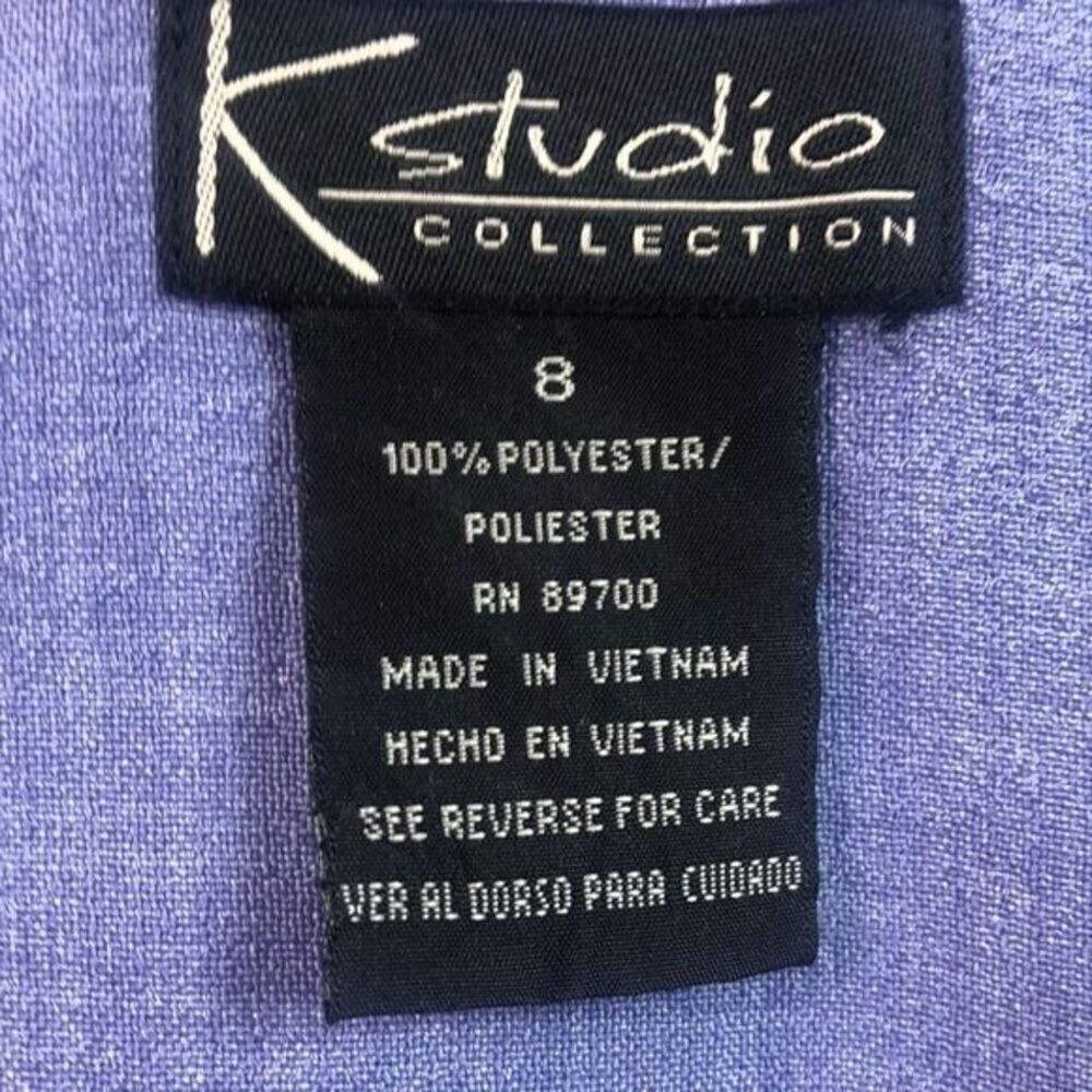 K Studio‎ Collection Lavender Short Sleeve Blazer Jacket Career Professional - Picture 4 of 10